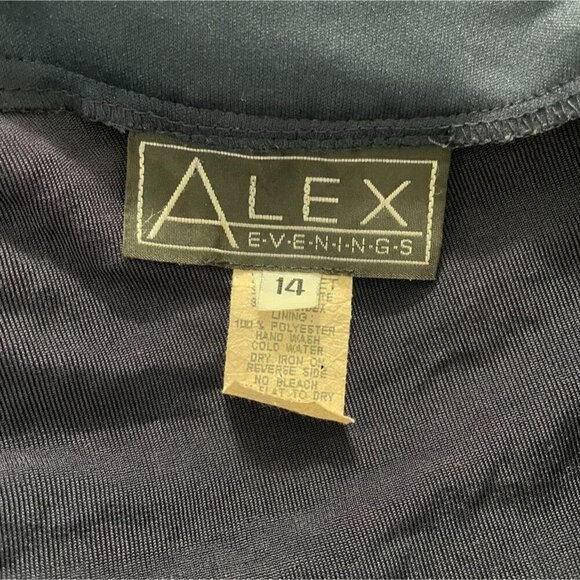 Alex Evenings Size 14  Top Blouse Jacket Glitter Fancy Party Cocktail Wedding - Picture 5 of 6